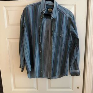 Vintage Cabela's Multicolor Striped Cotton Shirt